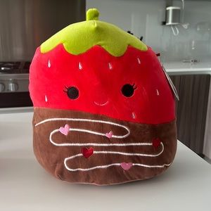12” chocolate covered strawberry squishmallow